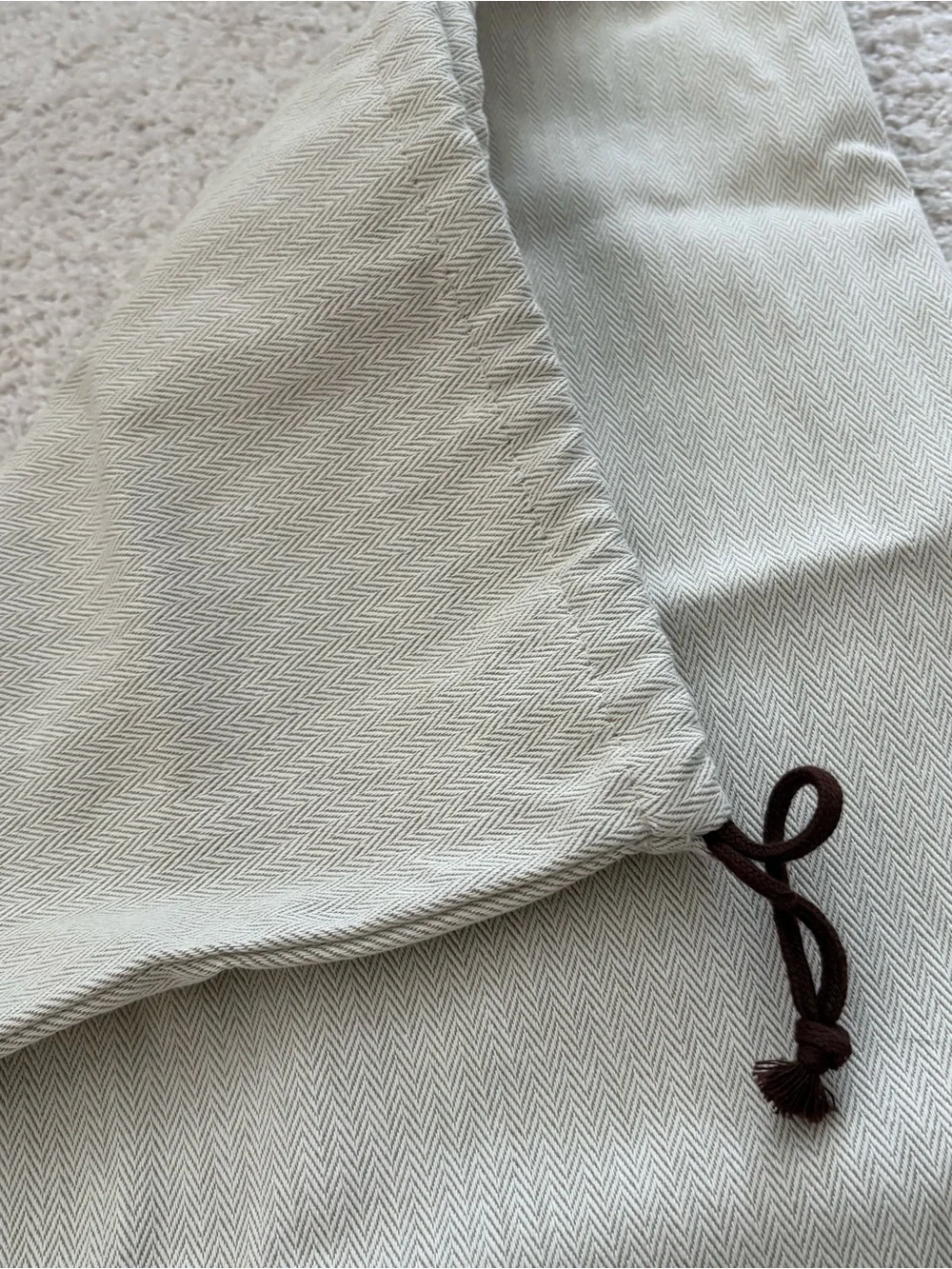 Hermès Medium Logo Drawstring Dust Bag